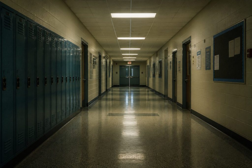 Empty School Hallways liminalspaces